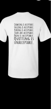 Quitting is unacceptable